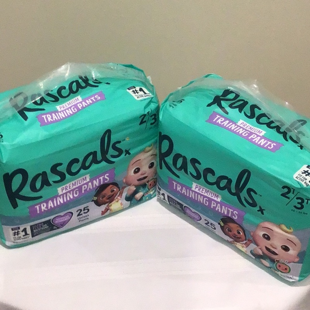 Rascals training pants 2 packs 2T/3T new